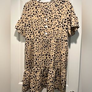 Cheetah/leopard print dress